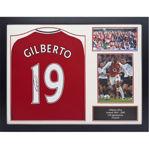 Arsenal FC - Gilberto Silva Signed Arsenal football shirt