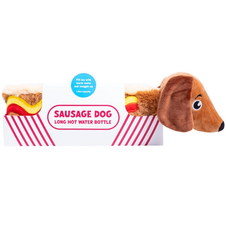 Fizz Creations Sausage Dog Long Hot Water Bottle - Image 2