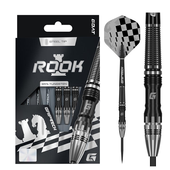 Goat  Black Rook Tungsten Steel Tip Darts, Sports Direct