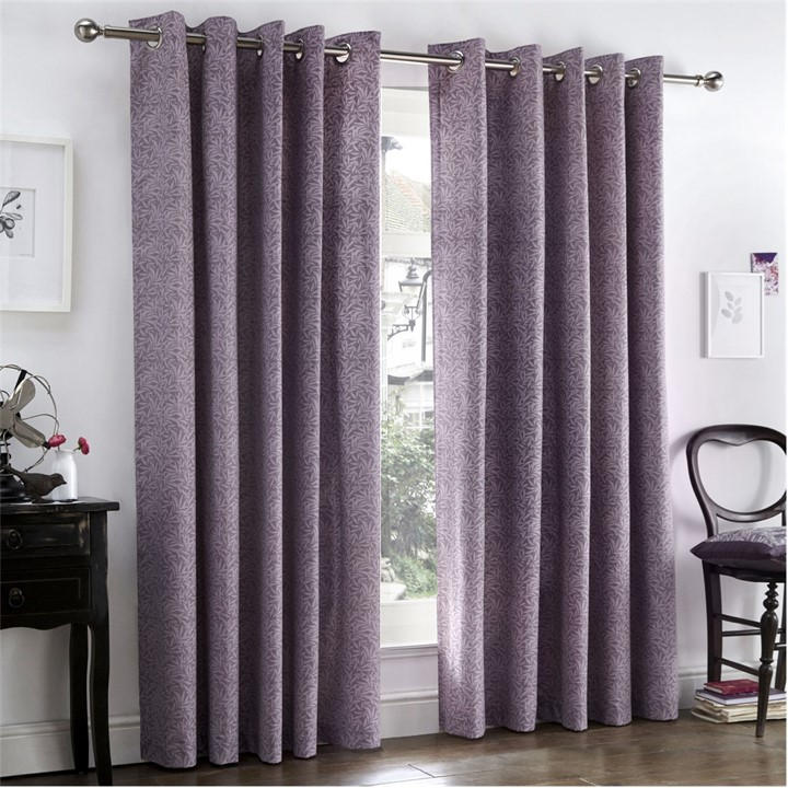 Dreams And Drapes  Grey Hanworth Thermal Lined Bedroom Eyelet Curtains in Size 66x72 Inch, Sports Direct