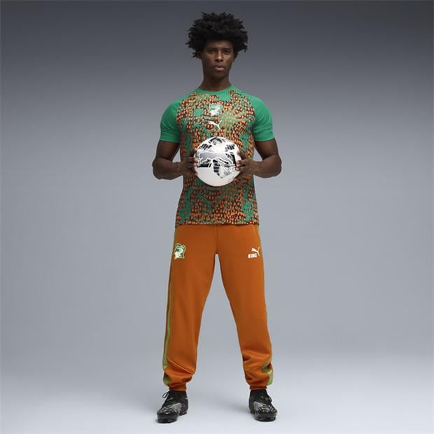 Green/Brown - Puma - Mens Ivory Coast Warm-Up Shirt World Cup 2026