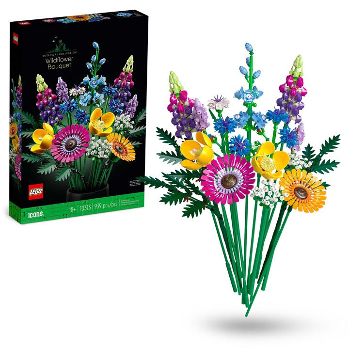 Lego Botanical Wildflower Bouquet Set 10313 - Image 10