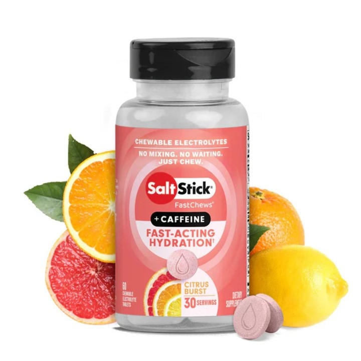 Salt Stick  None + Caffeine 60 Fast Chews Tub in Size 60 Chews, Sports Direct
