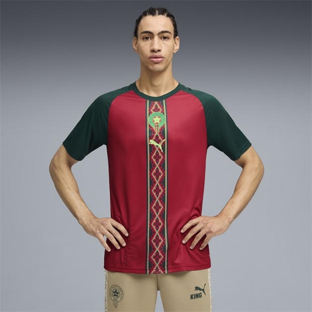Red/Green - Puma - Mens Morocco Warm-Up Shirt World Cup 2026