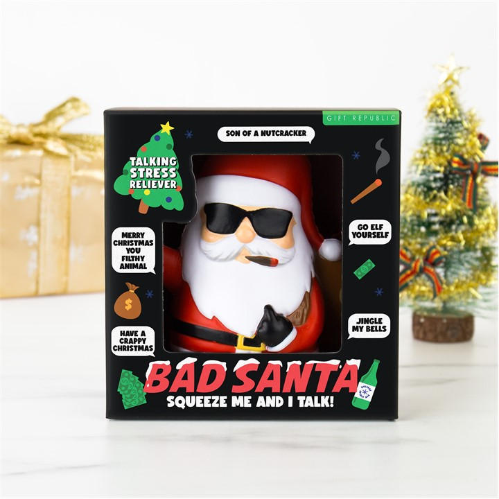 Gift Republic   Bad Santa – Talking Stress Reliever, Sports Direct