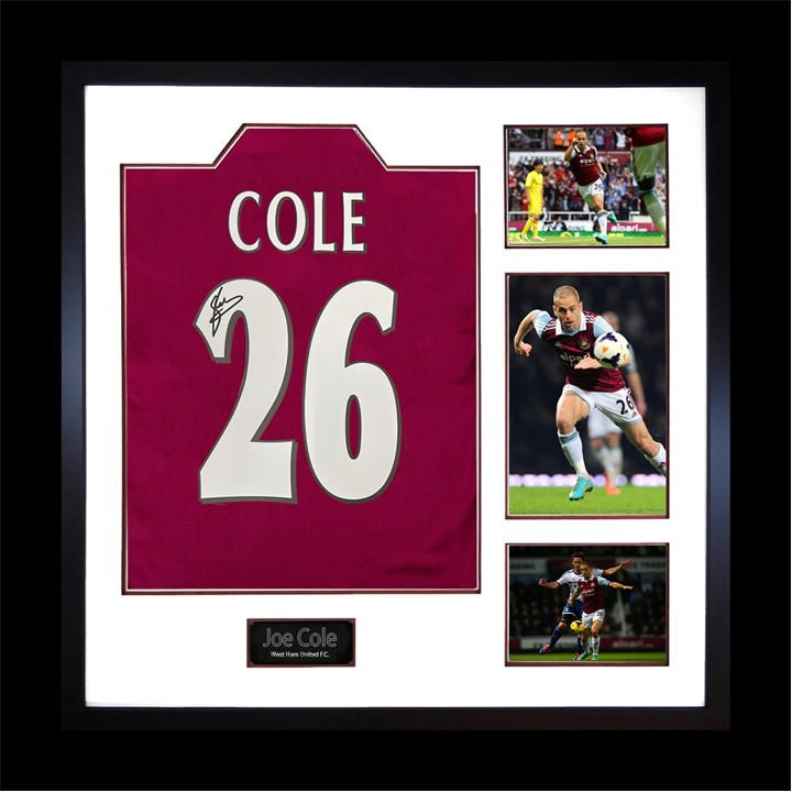 West Ham    Joe Cole Signed  Shirt Elite Frame, Football by The Fan Cave in Size 820x820mm, Sports Direct