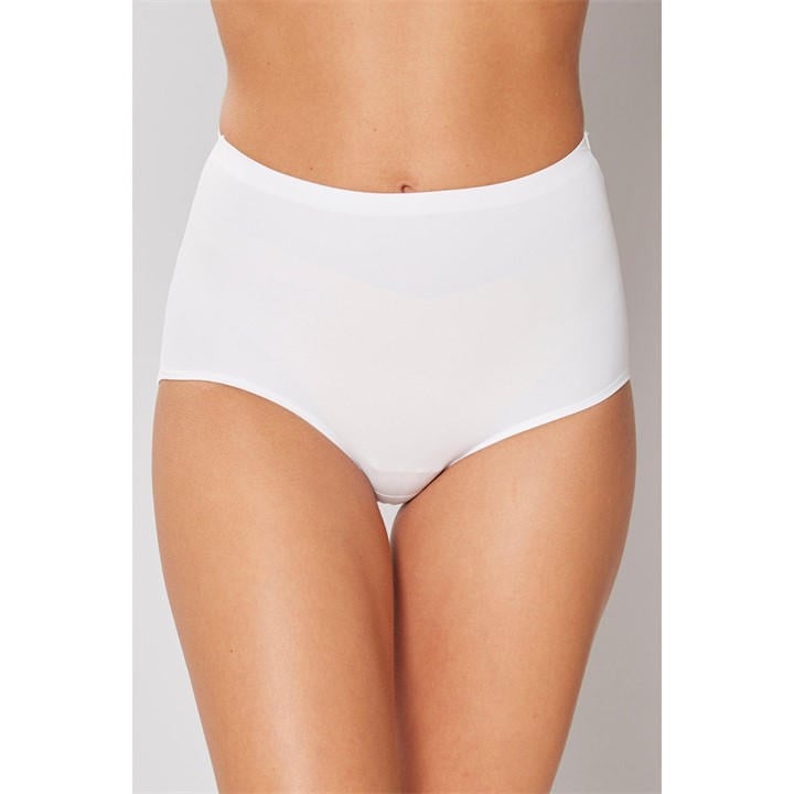 Bodyfit Women's White Soft Stretch No Vpl Full Brief in Size XL, Sports Direct
