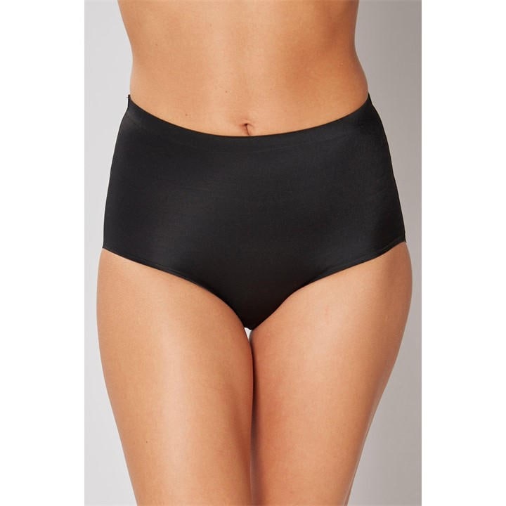 Bodyfit Women's Black Soft Stretch No Vpl Full Brief in Size XL, Sports Direct