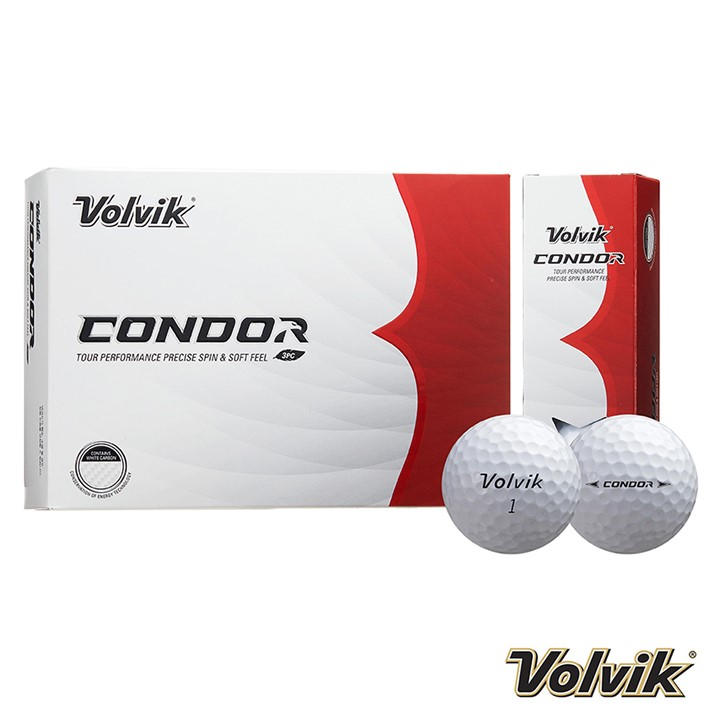 Volvik  White Condor Dozen Golf Balls, Sports Direct