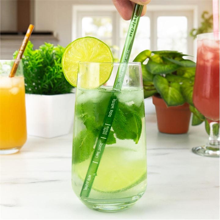 Gift Republic Cocktail Recipe Straws, Sports Direct