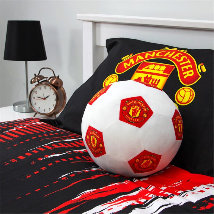 Manchester United   Kids  Man United Fc 3D Football Cushion, Football by  FC, Sports Direct