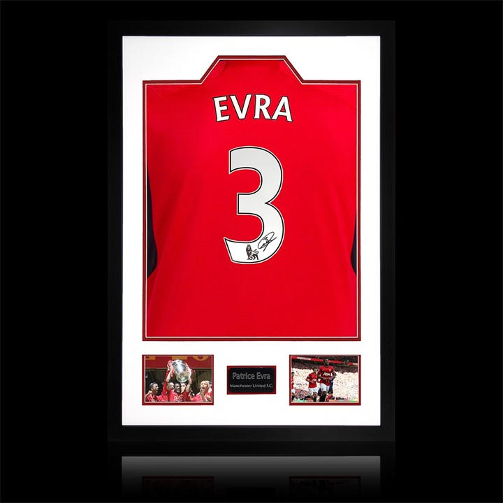Manchester United    Patrice Evra Signed  Home Shirt, Football by The Fan Cave in Size 850mm x 60, Sports Direct