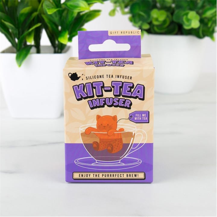 Gift Republic Unisex Multi Kit-Tea Cat Tea Strainer