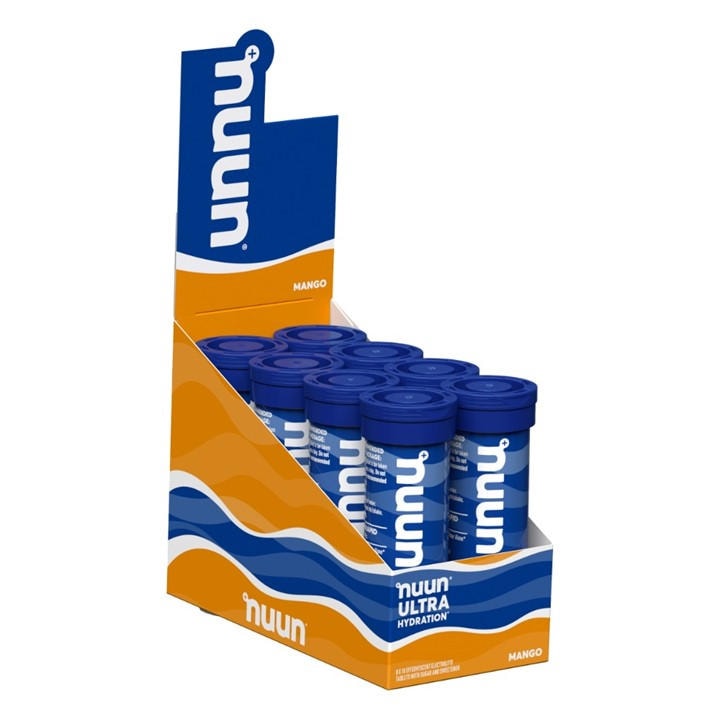 Nuun  Orange Sport Electrolyte Drink Ultra (8 X 10 Tablet in Size 8 Tubes, Sports Direct