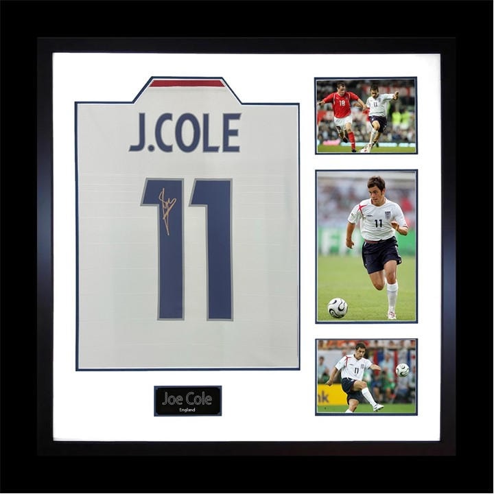 England    Joe Cole Signed  Shirt Elite Frame, Football by The Fan Cave in Size 820x820mm, Sports Direct
