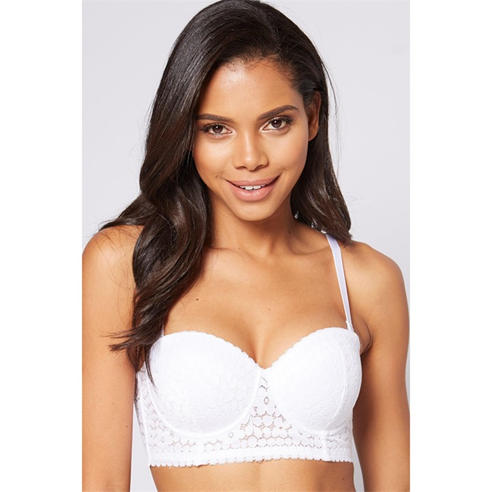 Valbonne - Longline Padded Balconette Bra with Detachable Str