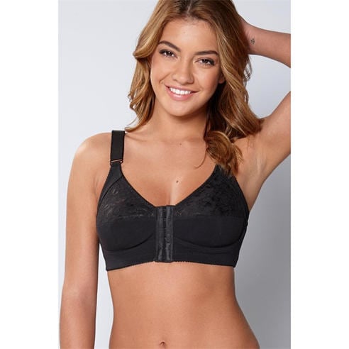 Valbonne - Non Wired Front Fastening Bra with lace detail
