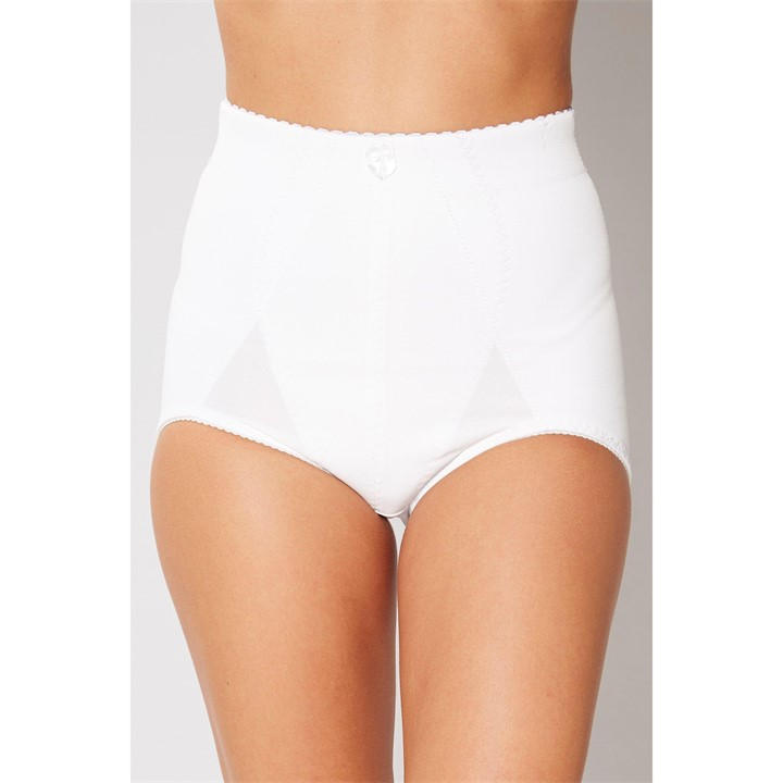 Valbonne Women's White Extra Firm High Waist Girdle in Size M, Sports Direct