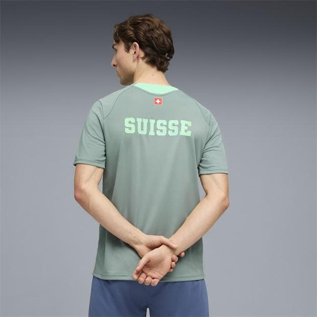 Green/White - Puma - Mens Switzerland Training Shirt World Cup 2026