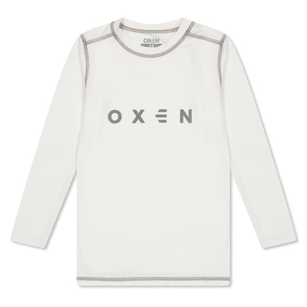 White - OXEN - Unisex Kids' Long Sleeve Baselayer Top