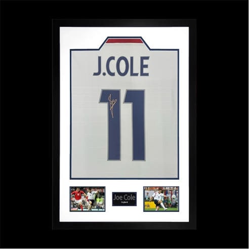 The Fan Cave - Joe Cole Signed England Shirt Premium Frame