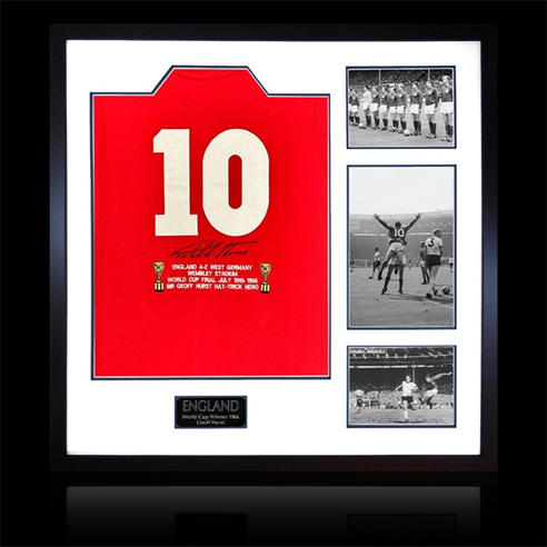 The Fan Cave - Geoff Hurst Signed England Shirt '66 Elite Frame