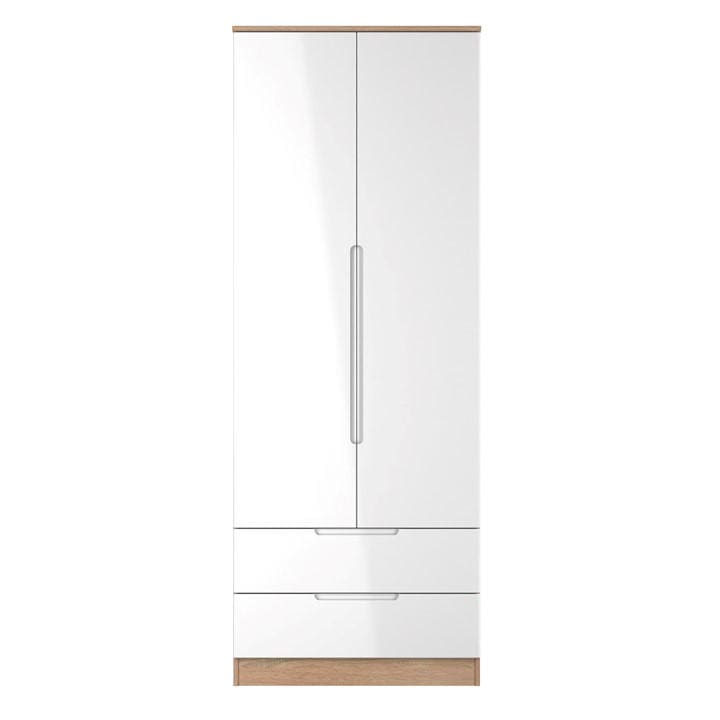 Milan     Tall 2 Drawer Double Wardrobe - Ready Assemb, Football by Welcome Furniture in Size L, Sports Direct