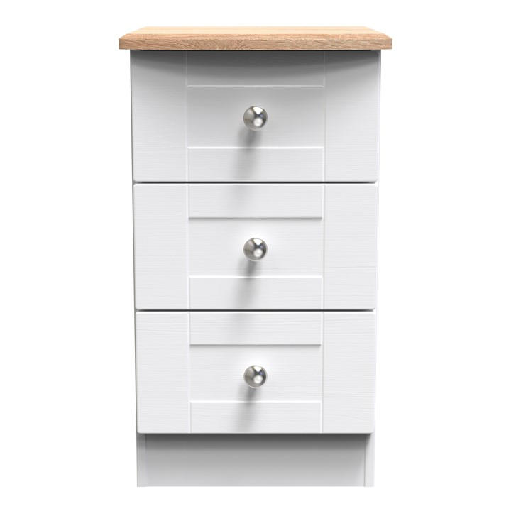 United    Sussex 3 Drawer Bedside Cabinet - Ready Assembled, Football by Welcome Furniture in Size S, Sports Direct