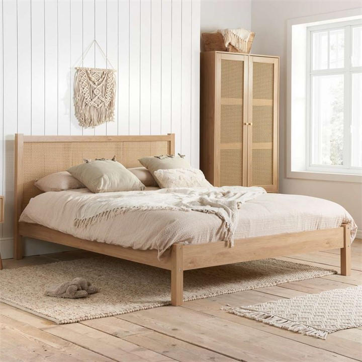 Birlea  Nude Croxley Rattan Bed in Size Double, Sports Direct