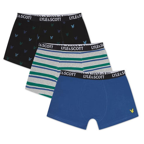 Lyle and Scott - 3 Pack of Mixed Trunks