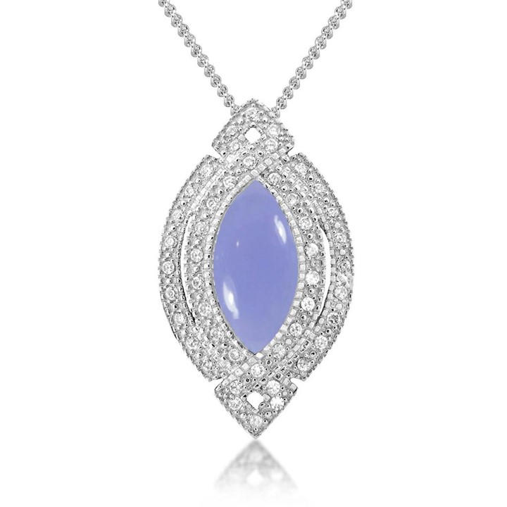 Espree Women's Silver The Serene Pendant, Sports Direct