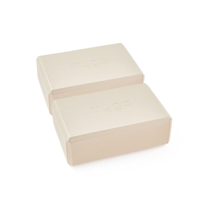 Myga Beige Yoga Blocks Pairs – Neutral Tone, Sports Direct