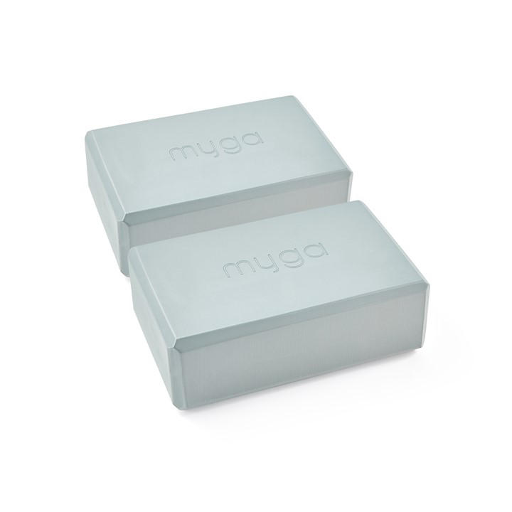 Myga  Green Yoga Blocks Pairs – Neutral Tone, Sports Direct
