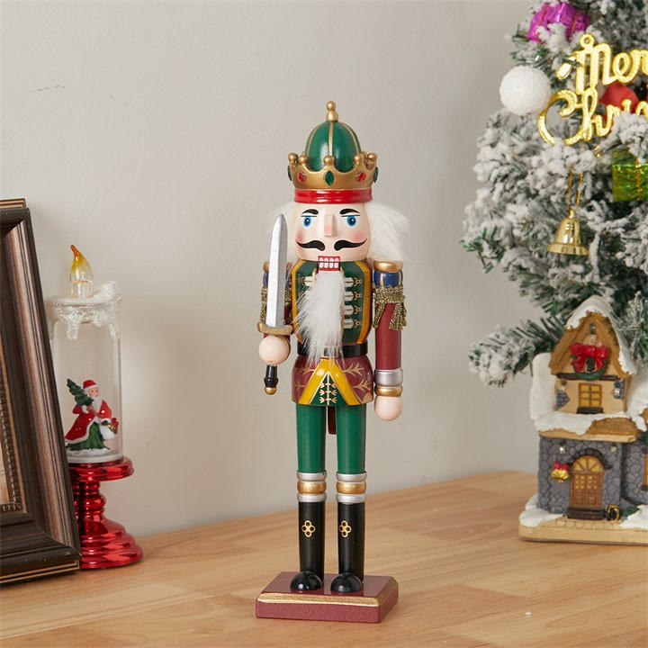 Life Ideas   Wooden Nutcracker Soldier Ornament, Sports Direct