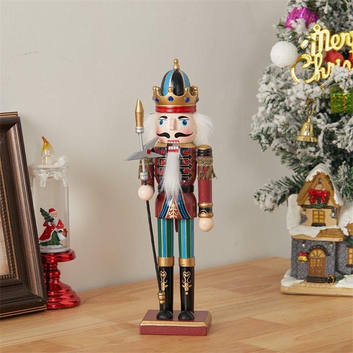 Life Ideas   Wooden Nutcracker Soldier Ornament, Sports Direct