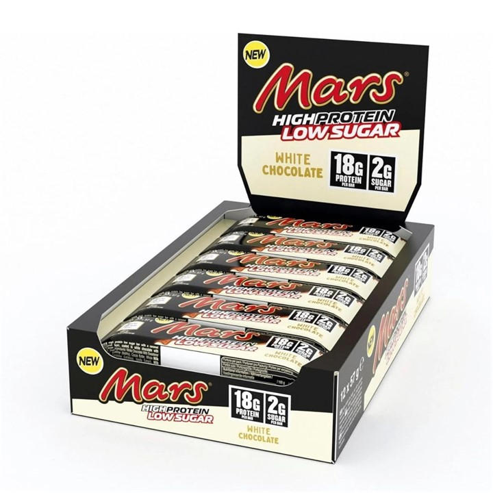 Mars  Hi Protein Low Sugar White Chocolate (12 Bars) - Neutral - Pack of 12 - Image 5