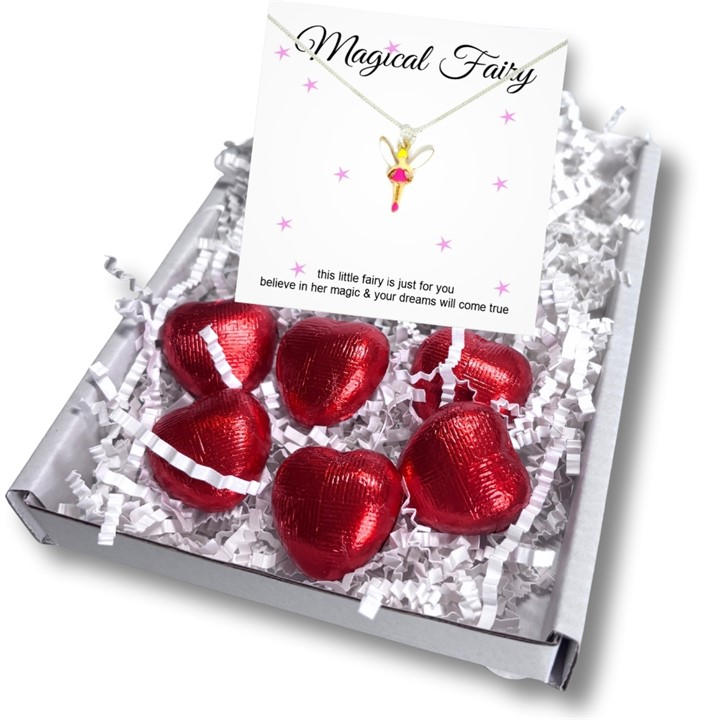 hearts   Kids  Magical Fairy Girls Necklace Mini Gift Hamper 300, Football by Aye Do Gifts in Size Gift Set, Sports Direct