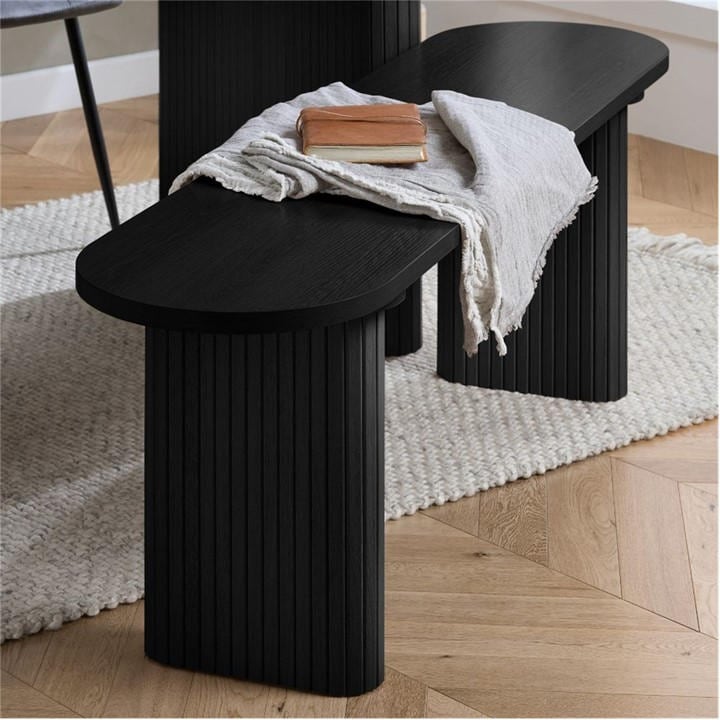 Birlea  Black Axel Dining Bench, Sports Direct
