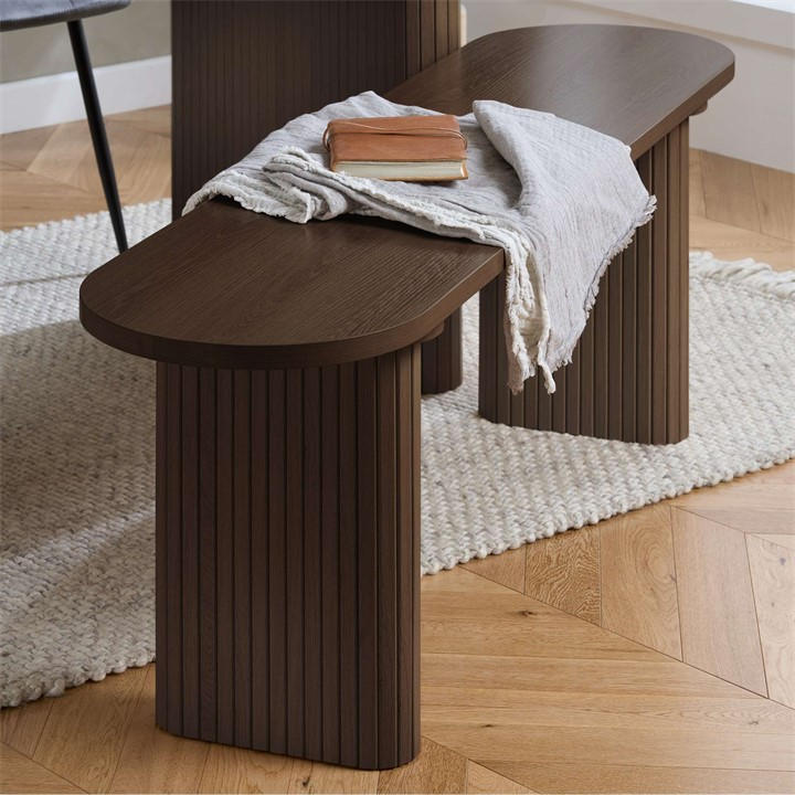 Birlea  Brown Axel Dining Bench, Sports Direct