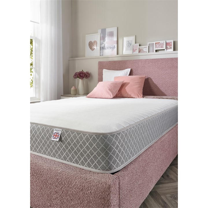 Aspire  White Dual Layer Pro Hybrid Mattress in Size King, Sports Direct
