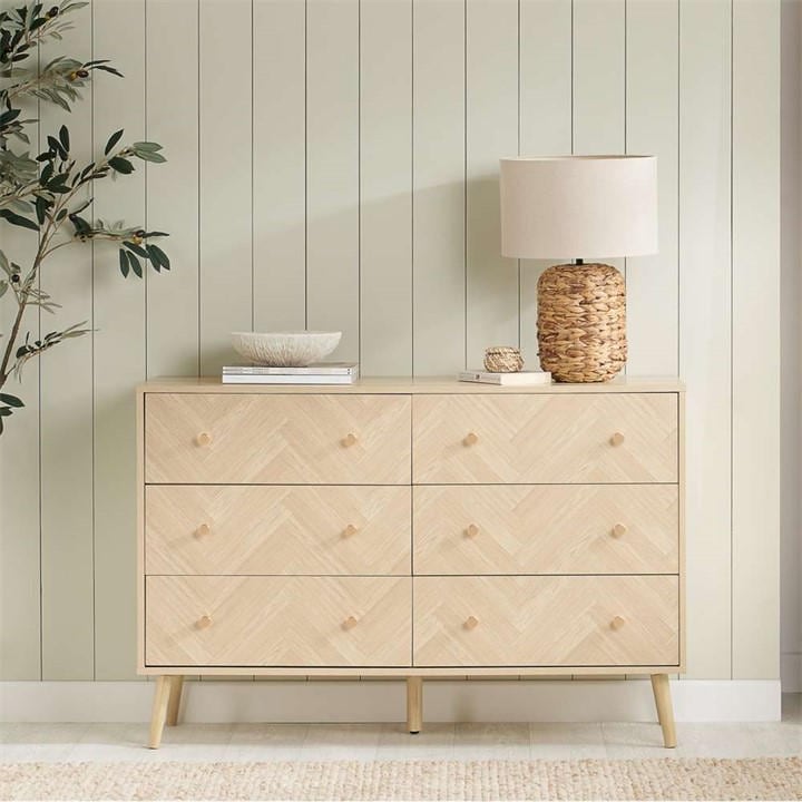 Birlea  Nude Herringford 6 Drawer Chest, Sports Direct