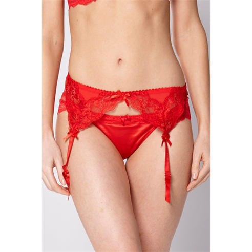 Valbonne - Floral Lace Suspender Belt