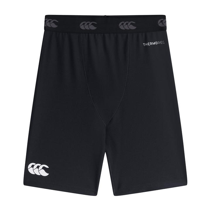 Canterbury Boys Black Thermal Shorts Juniors Size 11