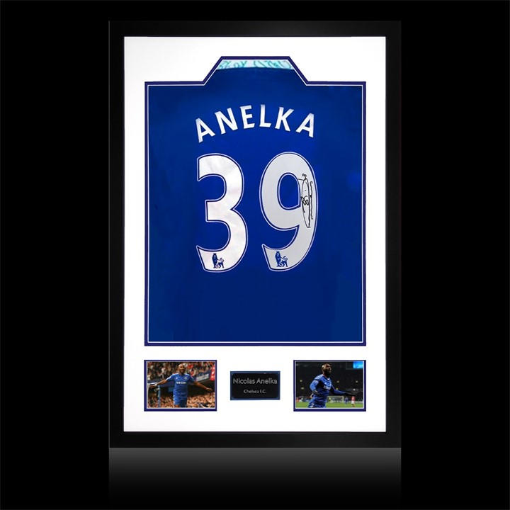 Chelsea    Nicolas Anelka Signed  Shirt Premium Frame, Football by The Fan Cave in Size 850mm x 60, Sports Direct