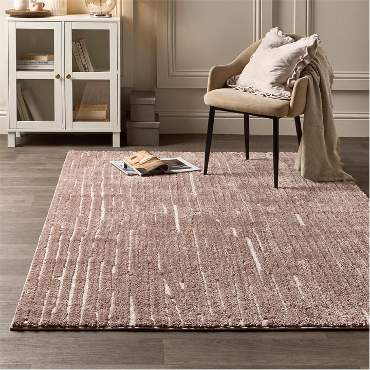 Origin Rugs  Beige Woodweave Ivory/Charcoal Rug in Size 120x170cm, Sports Direct