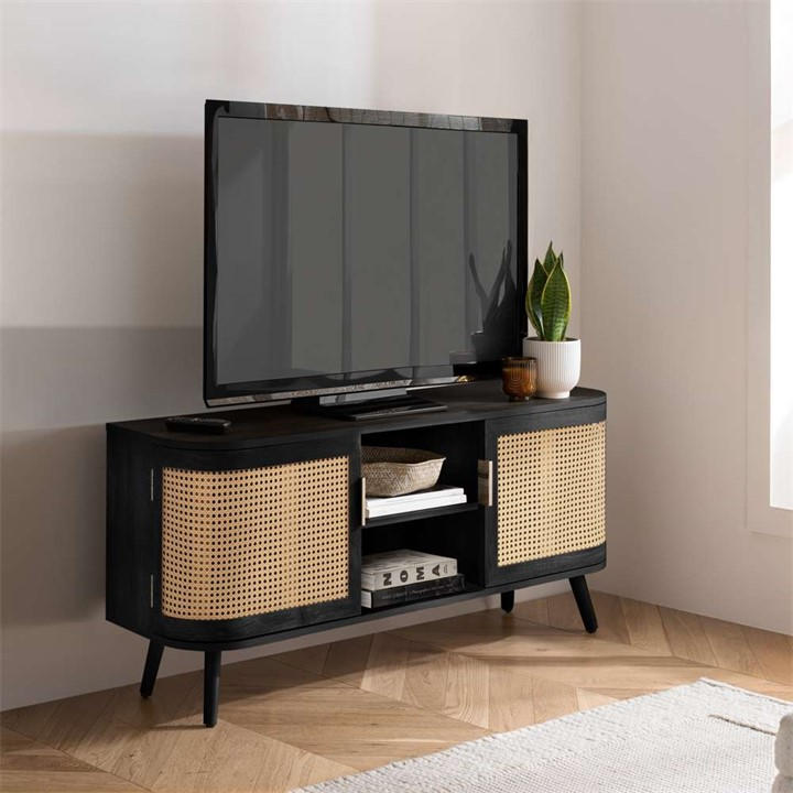 Birlea  Black Noah Small Tv Unit, Sports Direct
