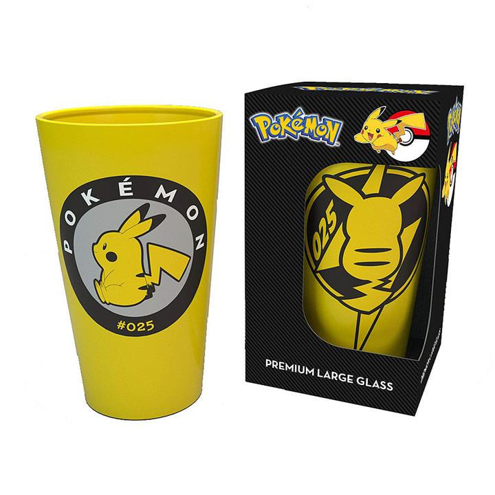 Pokemon Black Pokémon 25Th Anniversary Pikachu Large Glass -