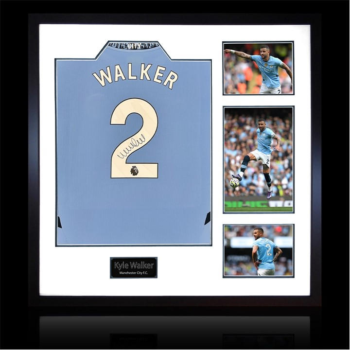 Manchester City    Kyle Walker Signed  Shirt Elite Fra, Football by The Fan Cave in Size 820mm x 82, Sports Direct