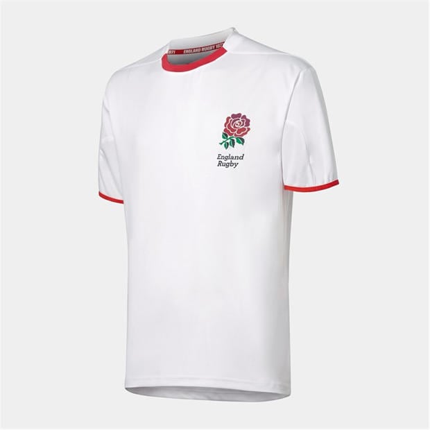 Бяло - RFU - England Poly T Shirt Adults