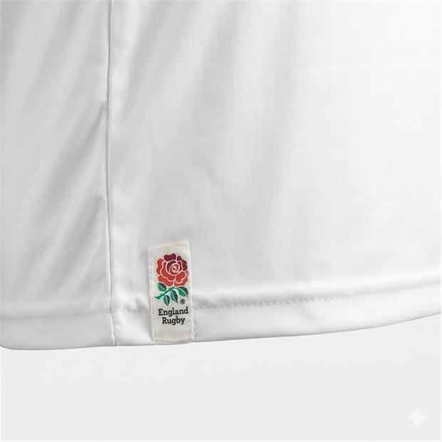 Бяло - RFU - England Poly T Shirt Adults
